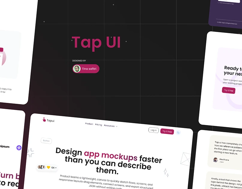 TapUI responsive wireframing platform screens